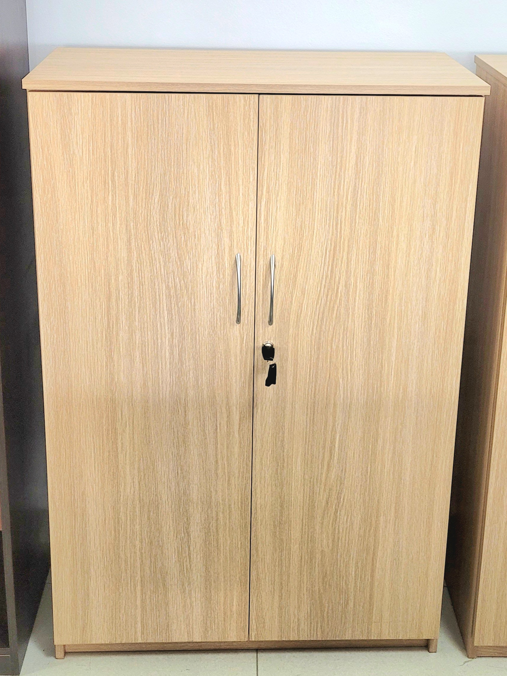 3 Tier Stationery Cupboard – 2 Door- Melamine - Image 4